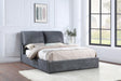 Laurel Upholstered Platform Bed with Pillow Headboard Charcoal Grey - Tony’s Furniture Store & Linen (GA) - Multi Location