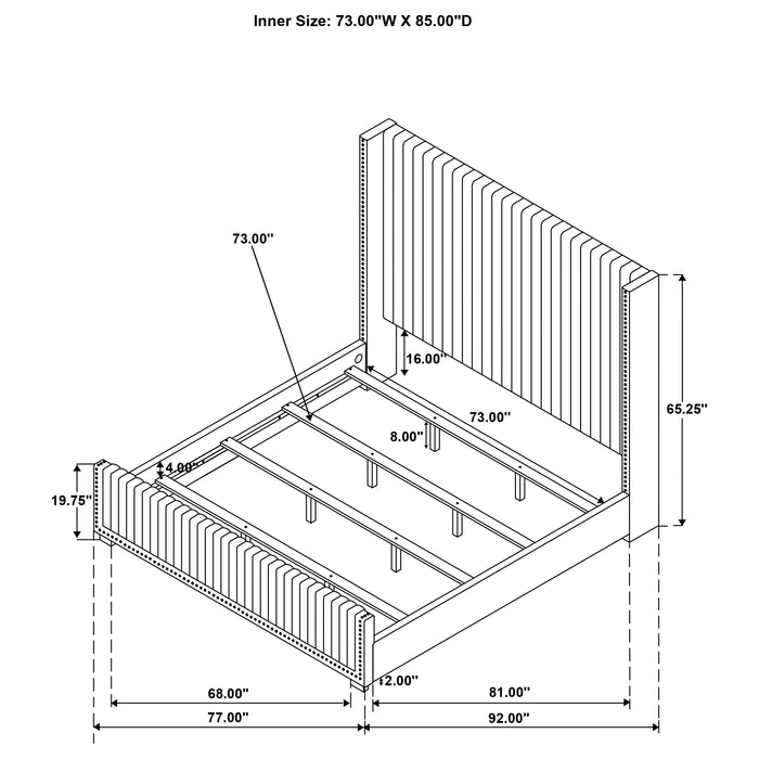 Natasha California King Bed - Tony’s Furniture Store & Linen (GA) - Multi Location