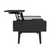 Lanette Coffee Table with White Marble and Lift-Top in Black - Tony’s Furniture Store & Linen (GA) - Multi Location