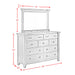 Gage Dresser & Mirror Set in Chestnut - Tony’s Furniture Store & Linen (GA) - Multi Location