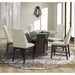 Dapper 5PC Round Dining Set in Walnut-Table & Four Chairs - Tony’s Furniture Store & Linen (GA) - Multi Location