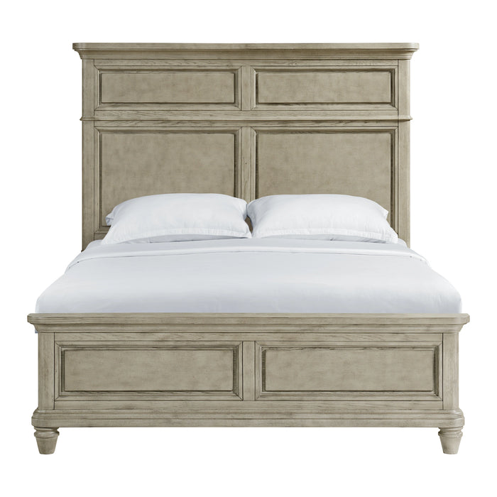 Whit-Ash Panel Bed in Light Grey - Tony’s Furniture Store & Linen (GA) - Multi Location