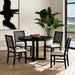 Bahama Breeze 47.5"" Round Dining Table in Black - Tony’s Furniture Store & Linen (GA) - Multi Location