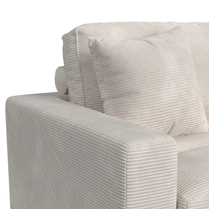 Arizona Modular Armchair/Chaise with 1 Pillow 20" in Steno Beige - Tony’s Furniture Store & Linen (GA) - Multi Location