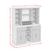Jemma Buffet and Hutch with Light in Grey and Dark Espresso - Tony’s Furniture Store & Linen (GA) - Multi Location