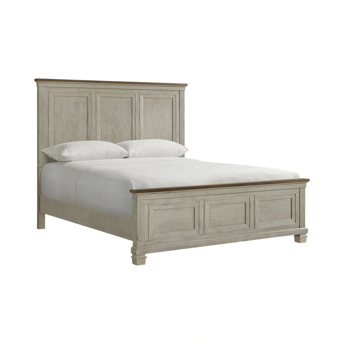 Farmington Bedroom Set in Medium Brown and Washed Stone - Tony’s Furniture Store & Linen (GA) - Multi Location