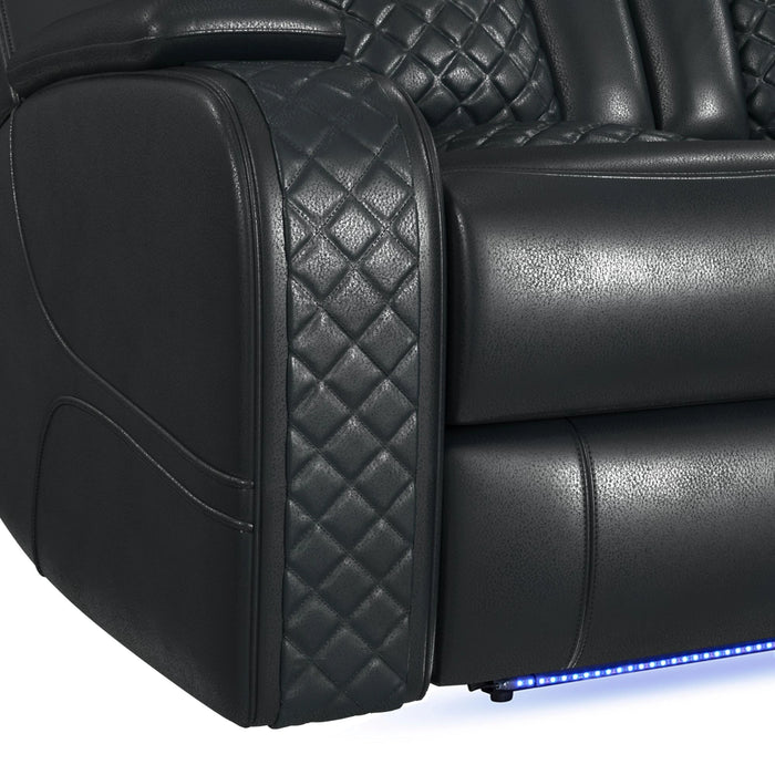 Carlo Power Motion Loveseat with Power Headrest, Console and LED - Tony’s Furniture Store & Linen (GA) - Multi Location