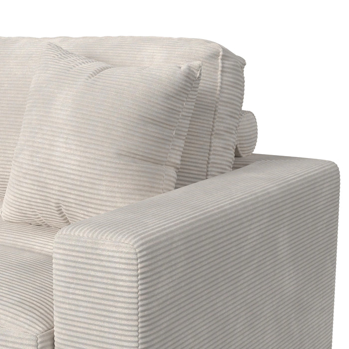 Arizona Modular Armchair/Chaise with 1 Pillow 20" in Steno Beige - Tony’s Furniture Store & Linen (GA) - Multi Location