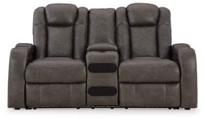 Fyne-Dyme Power Reclining Loveseat with Console - Tony’s Furniture Store & Linen (GA) - Multi Location