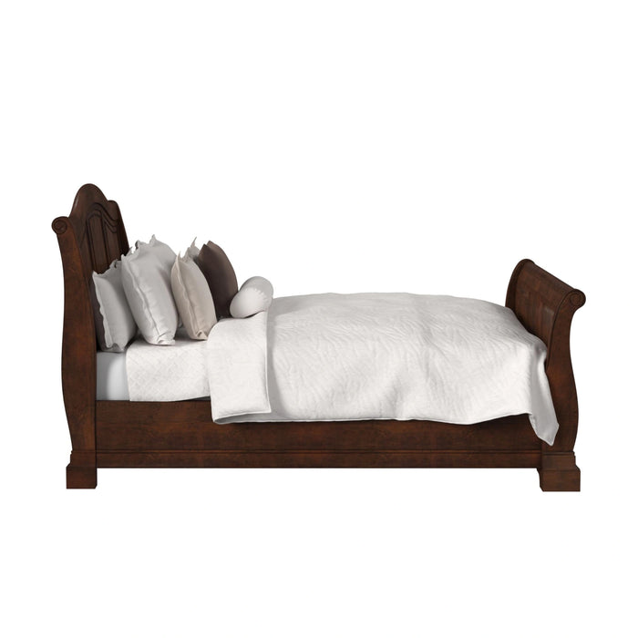 Cameron Cherry Sleigh Bed - Tony’s Furniture Store & Linen (GA) - Multi Location