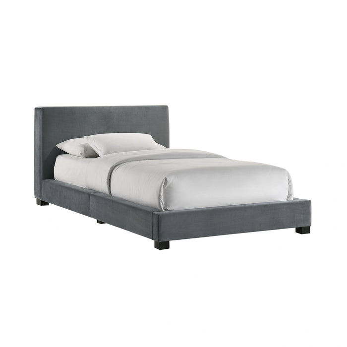 Brookhaven UPH Bed in Grey Velvet - Tony’s Furniture Store & Linen (GA) - Multi Location