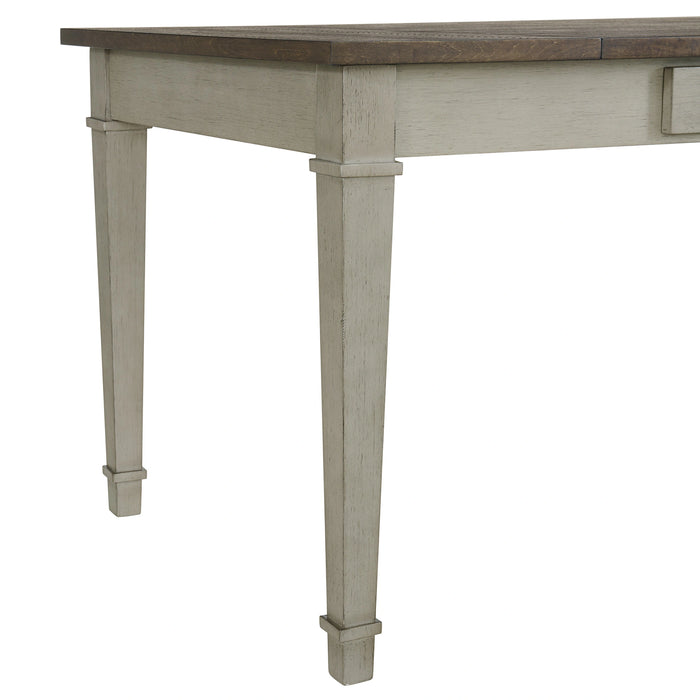 Farmington Rectangular Dining Table in Medium Brown and Washed Stone - Tony’s Furniture Store & Linen (GA) - Multi Location