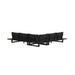 Cabana Three Piece Outdoor Living Set with Dark Grey Olefin in Black - Tony’s Furniture Store & Linen (GA) - Multi Location
