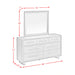 Brisbane UPH Bedroom Set with Boucle Beige and LED in Brown - Tony’s Furniture Store & Linen (GA) - Multi Location