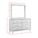Malibu 6-Drawer Dresser & Mirror in Walnut - Tony’s Furniture Store & Linen (GA) - Multi Location
