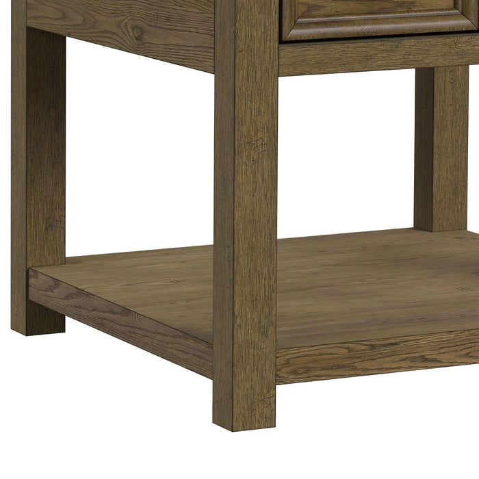 Heritage & Home End Table in Oak Brown - Tony’s Furniture Store & Linen (GA) - Multi Location
