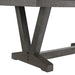Everdeen Dining Table w/ White Faux Marble Top in Charcoal - Tony’s Furniture Store & Linen (GA) - Multi Location