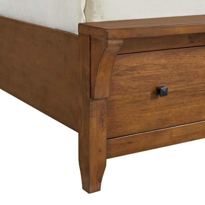 Gage Sleigh Storage Bed in Chestnut - Tony’s Furniture Store & Linen (GA) - Multi Location