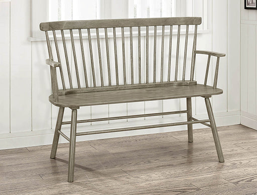 JERIMIAH SPINDLEBACK BENCH GREY - Tony’s Furniture Store & Linen (GA) - Multi Location