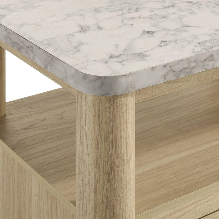 Jonas Nightstand with USB in Natural - Tony’s Furniture Store & Linen (GA) - Multi Location