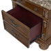 Cadenza UPH Bedroom Set with Black PU in Brown - Tony’s Furniture Store & Linen (GA) - Multi Location