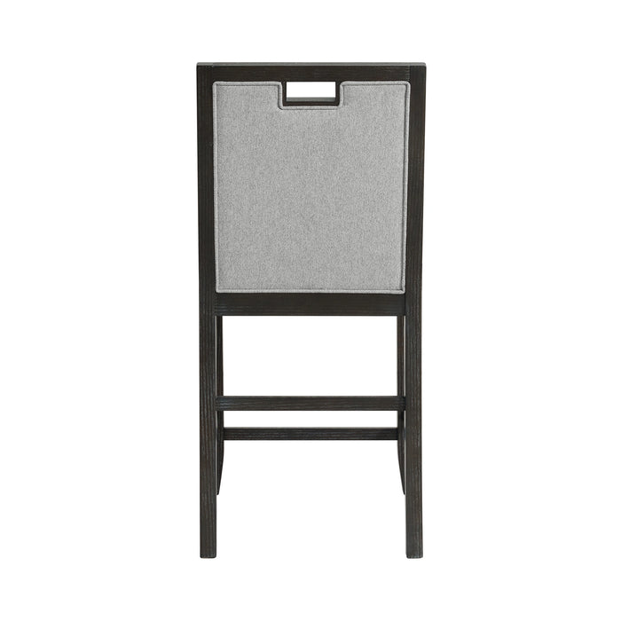 Elodie Counter Chair with Grey Fabric in Charcoal (2 Per Carton) - Tony’s Furniture Store & Linen (GA) - Multi Location