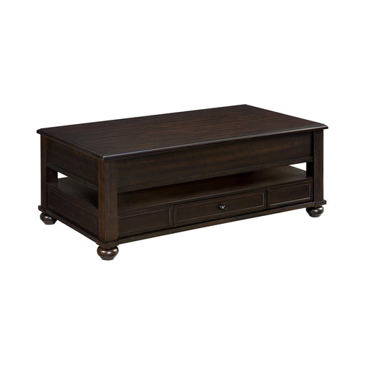 Wagner Rectangular Lift-Top Coffee Table w/ Casters in Cherry - Tony’s Furniture Store & Linen (GA) - Multi Location