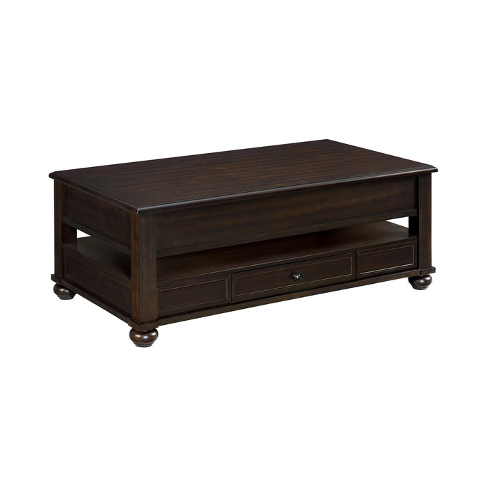 Wagner Rectangular Lift-Top Coffee Table w/ Casters in Cherry - Tony’s Furniture Store & Linen (GA) - Multi Location