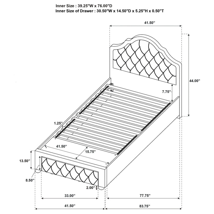 Ashleigh Twin Bed - Tony’s Furniture Store & Linen (GA) - Multi Location