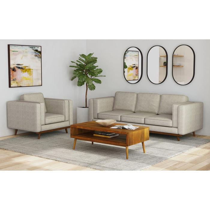 Venus Sofa with Cherry Finished Wooden Front - Tony’s Furniture Store & Linen (GA) - Multi Location