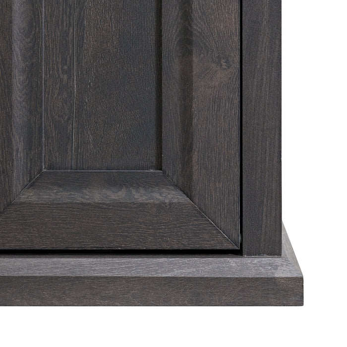 Macau Console with 23"" Fireplace Insert in Grey - Tony’s Furniture Store & Linen (GA) - Multi Location