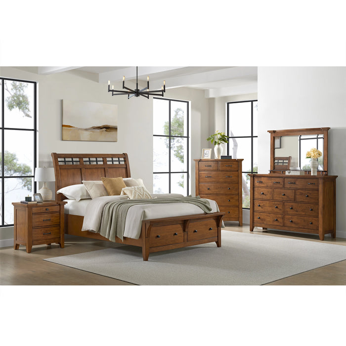 Gage Dresser & Mirror Set in Chestnut - Tony’s Furniture Store & Linen (GA) - Multi Location