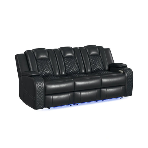 Carlo Power Motion Sofa with Power Headrest, Dropdown Table, Power Strip, LED and Reading Light - Tony’s Furniture Store & Linen (GA) - Multi Location