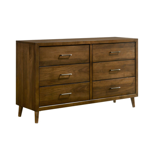 Malibu 6-Drawer Dresser in Walnut - Tony’s Furniture Store & Linen (GA) - Multi Location