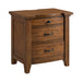 Gage 3-Drawer Nightstand with USB and Power in Chestnut - Tony’s Furniture Store & Linen (GA) - Multi Location