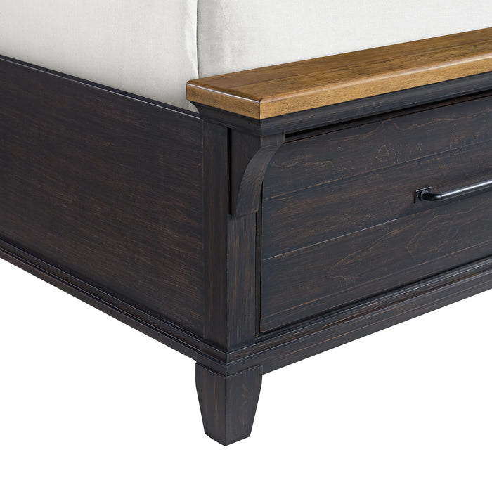 Montrose Storage Bed in Espresso & Brown - Tony’s Furniture Store & Linen (GA) - Multi Location