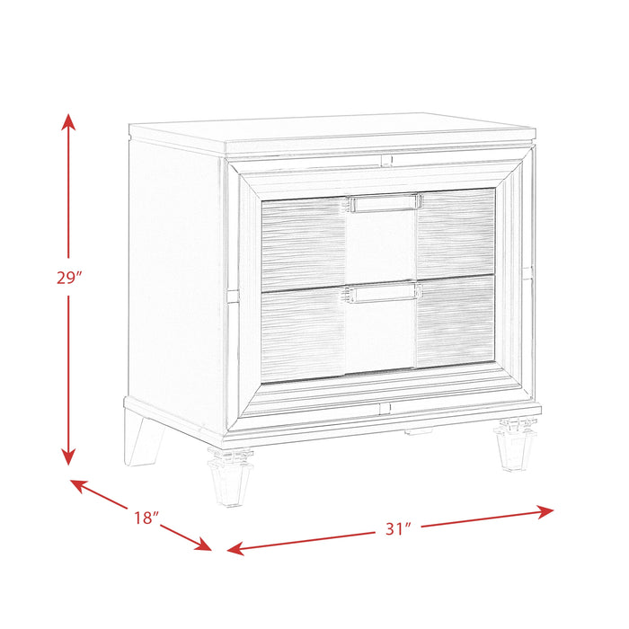 Twenty Nine Nightstand w/USB White - Tony’s Furniture Store & Linen (GA) - Multi Location