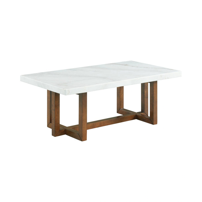 Morris 2PC Occasional Marble Table Set in White - Tony’s Furniture Store & Linen (GA) - Multi Location