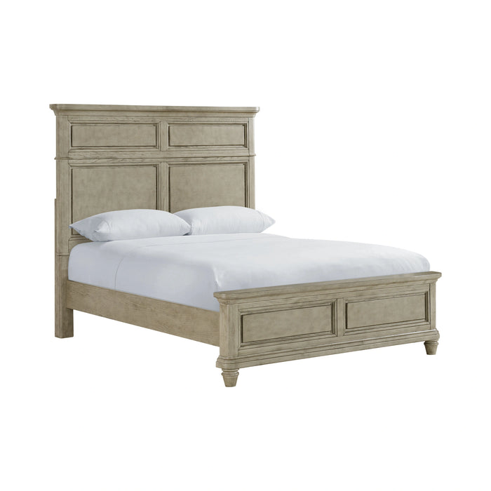 Whit-Ash Panel Bedroom Set with Door Chest in Light Grey - Tony’s Furniture Store & Linen (GA) - Multi Location