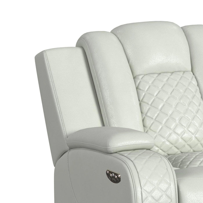 Carlo Power Motion Loveseat with Power Headrest, Console and LED - Tony’s Furniture Store & Linen (GA) - Multi Location