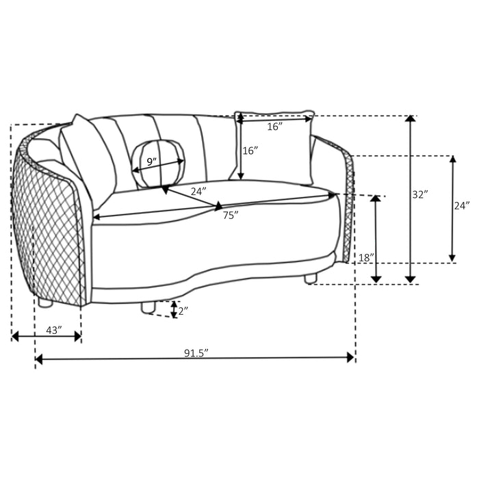 Brookside Stationary 2 Pc Set - Tony’s Furniture Store & Linen (GA) - Multi Location