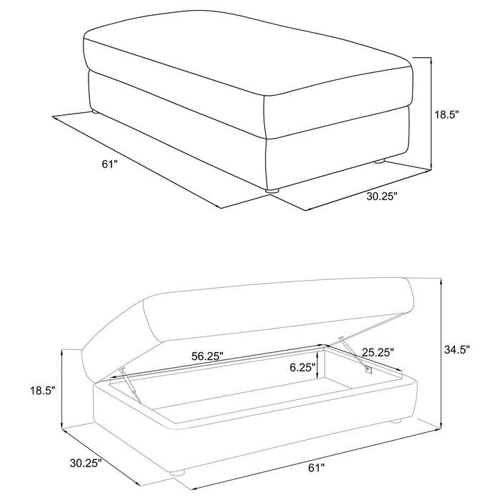 Emberson Ottoman - Tony’s Furniture Store & Linen (GA) - Multi Location