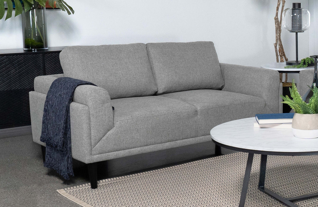 Rilynn Upholstered Track Arms Loveseat - Tony’s Furniture Store & Linen (GA) - Multi Location