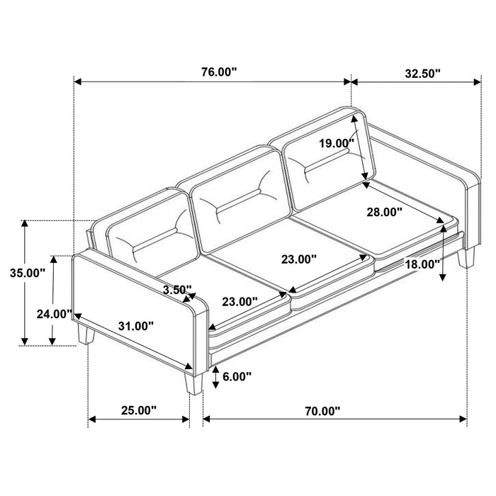 Jonah Stationary 3 Pc Set - Tony’s Furniture Store & Linen (GA) - Multi Location