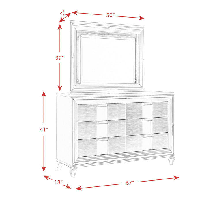 Twenty Nine Dresser & Mirror Set White - Tony’s Furniture Store & Linen (GA) - Multi Location