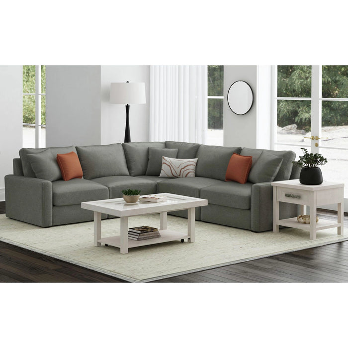 Avalanche End Table with USB in Antique White - Tony’s Furniture Store & Linen (GA) - Multi Location