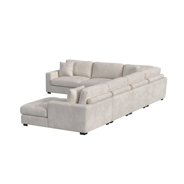Arizona Modular Sectional Set with RHF Chaise in Steno Beige - Tony’s Furniture Store & Linen (GA) - Multi Location