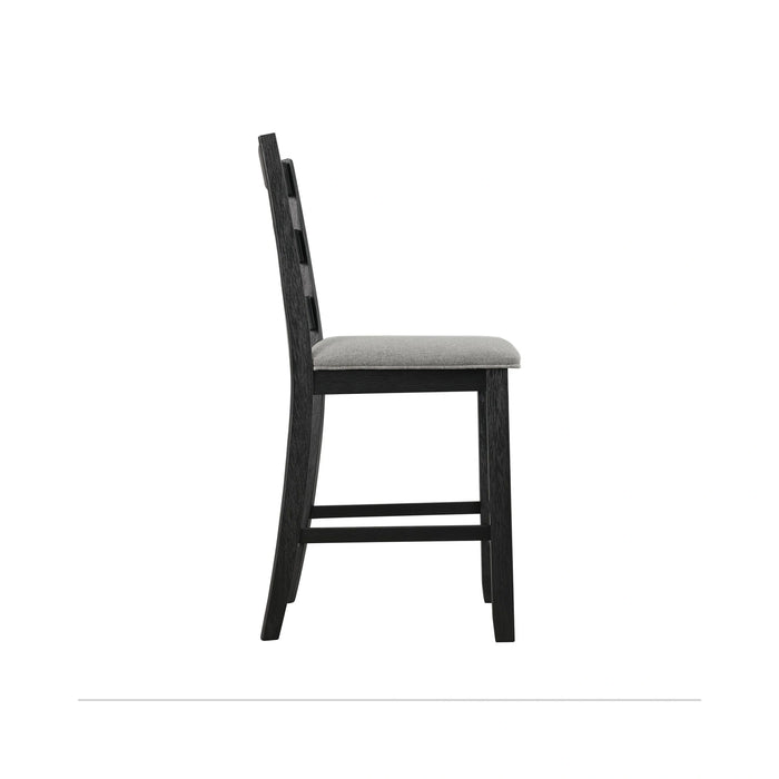Martin Side Chair with Grey Fabric - Black Finish (2 Per Carton) - Tony’s Furniture Store & Linen (GA) - Multi Location