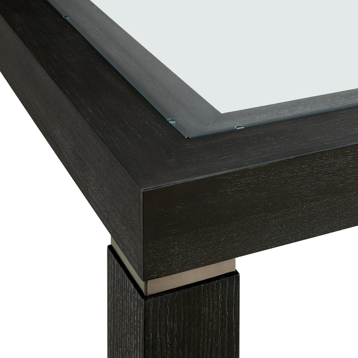 Elodie Counter Table with Glass in Charcoal - Tony’s Furniture Store & Linen (GA) - Multi Location