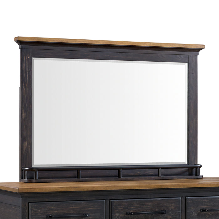 Montrose Dresser and Mirror Set in Espresso & Brown - Tony’s Furniture Store & Linen (GA) - Multi Location